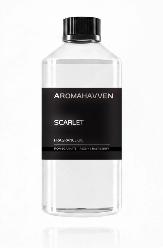 SCARLET fragrance oil bottle on white background by Aromahavven